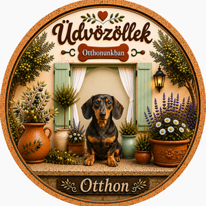 Üdvözlő tábla  - otthon & életmód - dekoráció - ajtó- és ablak dekoráció - ajtótábla - Meska.hu