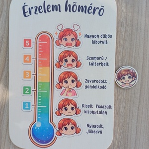 Érzelemhőmérő gyerekeknek � mágneses jelölőkoronggal - játék & sport - készségfejlesztő és logikai játék - oktató játékok - Meska.hu