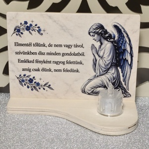 Kegyeleti díszek  LED mécsessel - otthon & életmód - vallás - temetkezési tárgy - sírdísz, kegyeleti dísz - Meska.hu