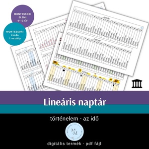 Montessori lineáris naptár 2025 - többféle, Játék & Sport, Készségfejlesztő és Logikai játék, Oktató játékok, Fotó, grafika, rajz, illusztráció, MESKA