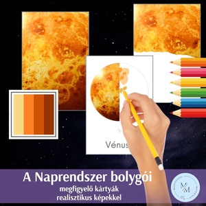 A Naprendszer bolygói - megfigyelő kártyák - játék & sport - készségfejlesztő és logikai játék - oktató játékok - Meska.hu