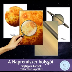 A Naprendszer bolygói - megfigyelő kártyák - játék & sport - készségfejlesztő és logikai játék - oktató játékok - Meska.hu
