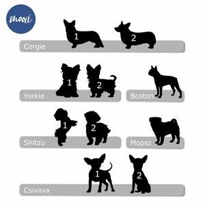 Kutyás matrica autóra - corgie, yorkie, boston terrier, shitzu, mopsz, csivava - otthon & életmód - papír, írószer - matrica, matrica csomag - Meska.hu