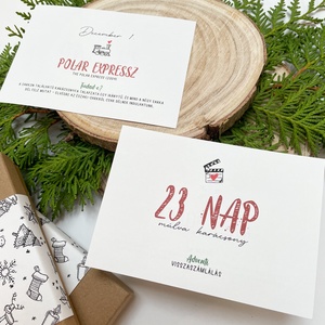 Karácsonyi film maraton - adventi visszaszámlálás, kalendárium, adventi naptár - karácsony - adventi díszek - adventi naptár - Meska.hu