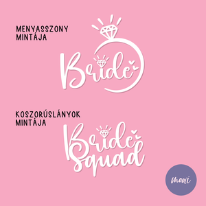Bride és Bride Squad - lánybúcsús pohár, RE-POHÁR, fesztiválpohár, lánybúcsú partykellék - esküvő - lánybúcsú - Meska.hu