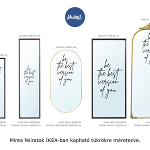 be the best version of you - v1 - DIY - motivációs tükör MATRICA - otthon & életmód - dekoráció - tükör - Meska.hu