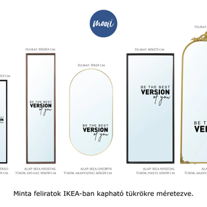 be the best version of you - v3 - DIY - motivációs tükör MATRICA - otthon & életmód - dekoráció - tükör - Meska.hu