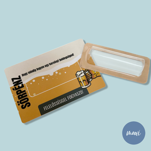Sörpénz - kreatív pénzátadó kártya, DIY ablakos vicces pénzátadó, Otthon & Életmód, Papír, írószer, Ajándékozás kellékei, Pénzátadó boríték, Fotó, grafika, rajz, illusztráció, MESKA