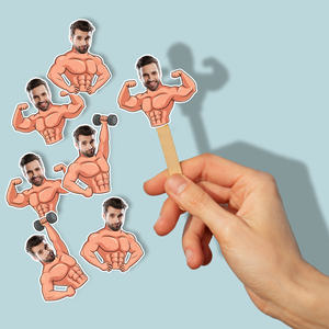 Három féle kigyúrt vicces bodybuilder, fényképes sütidísz, tortadísz - partikellék lánybúcsúra, szülinapra - Meska.hu
