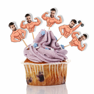 Három féle kigyúrt vicces bodybuilder, fényképes sütidísz, tortadísz - partikellék lánybúcsúra, szülinapra - otthon & életmód - konyhafelszerelés, tálalás - sütés, főzés - sütidísz - Meska.hu