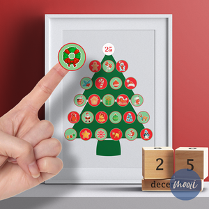 Matricás adventi kalendárium, naptár - Díszítsd fel a fenyőfát!  - karácsony - adventi díszek - adventi naptár - Meska.hu Matricás adventi kalendárium, naptár - Díszítsd fel a fenyőfát!  - karácsony - adventi díszek - adventi naptár - Meska.hu