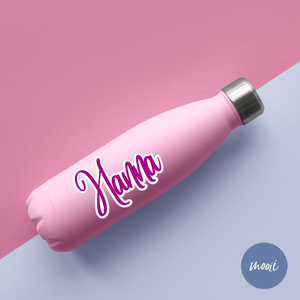 Egyedi név matricák flaskákhoz, kulacsokhoz, üveghez, poharakhoz, bögrékhez, laptopokhoz - otthon & életmód - papír, írószer - matrica, matrica csomag - Meska.hu