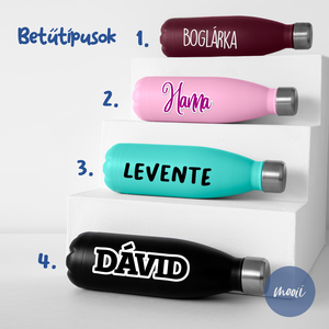 Egyedi név matricák flaskákhoz, kulacsokhoz, üveghez, poharakhoz, bögrékhez, laptopokhoz - otthon & életmód - papír, írószer - matrica, matrica csomag - Meska.hu