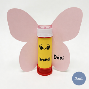 Pillangós buborékfújó � személyre szabott ovis / bölcsis szülinapi ajándék, Játék & Sport, Sport és kikapcsolódás, Más játékok, sportok, , MESKA