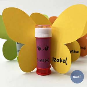 Pillangós buborékfújó � személyre szabott ovis / bölcsis szülinapi ajándék - játék & sport - sport és kikapcsolódás - más játékok, sportok - Meska.hu