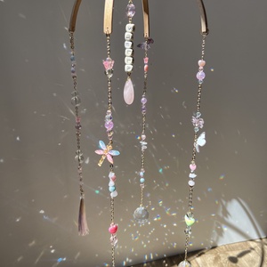 Ásványos baba mobil függő dekor kiságy fölé - lányos baba ajándék - baba - mama - baba játékok - kiságyforgó - Meska.hu