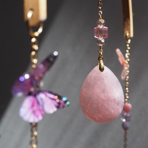 Ásványos baba mobil függő dekor kiságy fölé - lányos baba ajándék - baba - mama - baba játékok - kiságyforgó - Meska.hu