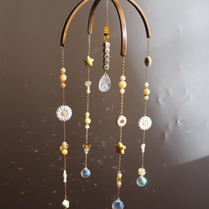 Ásványos baba mobil függő dekor kiságy fölé -  baba születés ajándék - baba - mama - baba játékok - kiságyforgó - Meska.hu