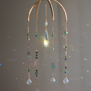 Ásványos baba mobil kiságyfüggő dekor, baba születési ajándék, Baba - mama, Baba játékok, Kiságyforgó, , MESKA