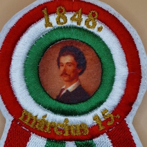 Hímzett Petőfi kokárda - ékszer - kitűző és bross - kitűző - Meska.hu