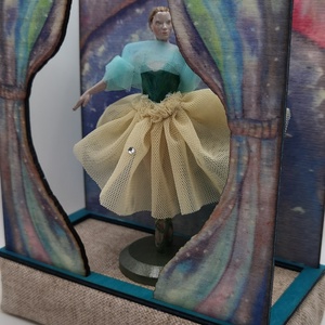 Balerina diorama táncos színház - művészet - más művészeti ág - Meska.hu