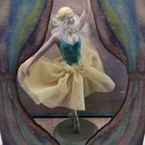Balerina diorama táncos színház - művészet - más művészeti ág - Meska.hu