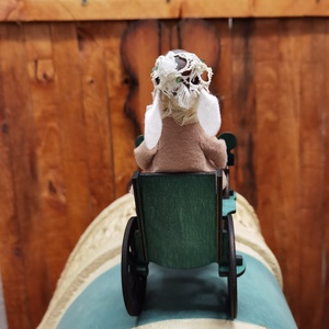 Bohém nyúl figura Vintage autómobillal - játék & sport - bábok - báb készlet - Meska.hu