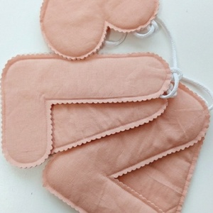 Textil névfüzér babaszobába � egyedi, kézzel készült faldekoráció - baba - mama - babaszoba dekoráció - babanév dekoráció - Meska.hu