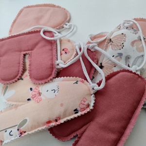 Textil névfüzér babaszobába � egyedi, kézzel készült faldekoráció - baba - mama - babaszoba dekoráció - babanév dekoráció - Meska.hu
