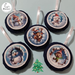 Mesefigurás karácsonyfadíszek (5 darabos) 1. - Meska.hu