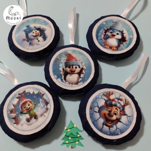 Mesefigurás karácsonyfadíszek (5 darabos) 3. - Meska.hu