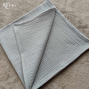 Dupla géz babakendő, textilpelenka (szürke) - baba - mama - pelenkázó, babafürdető kellékek - pelenka - Meska.hu