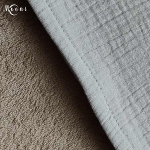 Dupla géz babakendő, textilpelenka (szürke) - baba - mama - pelenkázó, babafürdető kellékek - pelenka - Meska.hu