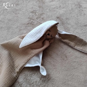 Dupla géz / waffle szundi nyuszi (camel) - játék & sport - 3 éves kor alattiaknak - alvóka & rongyi - Meska.hu