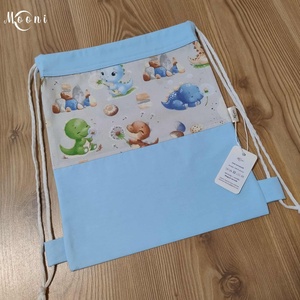 Dinós ruhás zsák szett bölcsibe / oviba - játék & sport - ovis felszerelés - ovis szett - Meska.hu