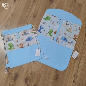 Dinós ruhás zsák szett bölcsibe / oviba - Meska.hu