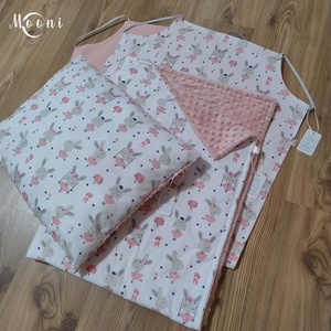 Nyuszis ágynemű szett bölcsibe / oviba (pamut-minky) - Meska.hu