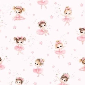 Balerinák pamutvászon - mintás - alapanyag termékekhez - Meska.hu