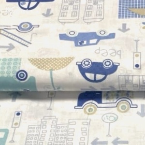 Kisautók pamutvászon - mintás - alapanyag termékekhez, Kellékek & szerszámok, Méteráru, Szövet, , MESKA