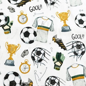 Foci pamutvászon - mintás - alapanyag termékekhez, Kellékek & szerszámok, Méteráru, Szövet, , MESKA