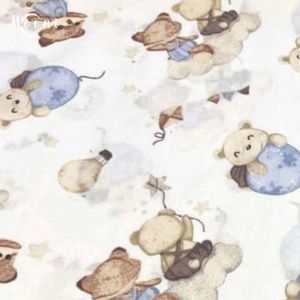 Lufis maci pamutvászon - mintás - alapanyag termékekhez, Kellékek & szerszámok, Méteráru, Szövet, , MESKA