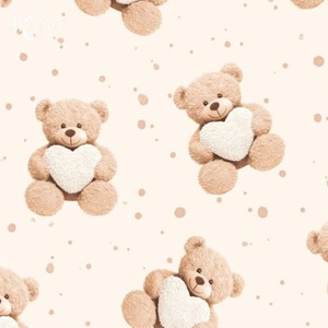 Plüssmaci pamutvászon - mintás - alapanyag termékekhez, Kellékek & szerszámok, Méteráru, Szövet, , MESKA