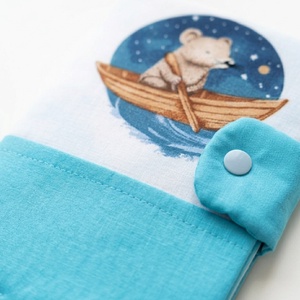 Csónakázás mintás gyermek egészségügyi kiskönyv borító - baba - mama - babaemlékek - egészségügyi kiskönyv borító - Meska.hu