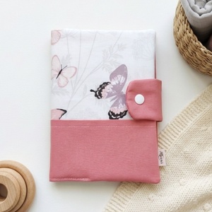 Pillangók mintás gyermek egészségügyi kiskönyv borító, Baba - mama, Babaemlékek, Egészségügyi kiskönyv borító, Varrás, MESKA