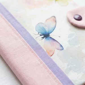 Pillangó mintás gyermek egészségügyi kiskönyv borító - baba - mama - babaemlékek - egészségügyi kiskönyv borító - Meska.hu