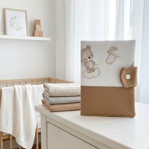 Kismackó mintás gyermek egészségügyi kiskönyv borító, Baba - mama, Babaemlékek, Egészségügyi kiskönyv borító, Varrás, MESKA