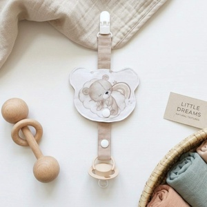 Kismackóm cumilánc � praktikus cumitartó babáknak, Baba - mama, Baba játékok, Cumilánc, Varrás, MESKA