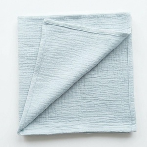 Világoskék dupla géz babakendő és textilpelenka, Baba - mama, Pelenkázó, babafürdető kellékek, Pelenka, Varrás, MESKA