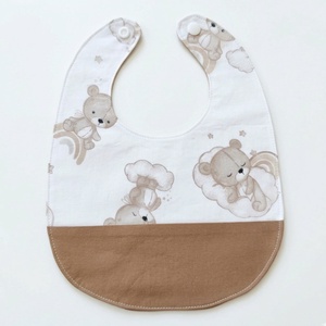 Kismackóm baba előke, Baba - mama, Szoptatási, etetési kellékek, Partedli, előke, Varrás, MESKA