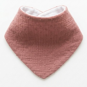 Világos mályva dupla géz és waffle baba nyálkendő, Baba - mama, Babaruházat, Nyálkendő, Varrás, MESKA